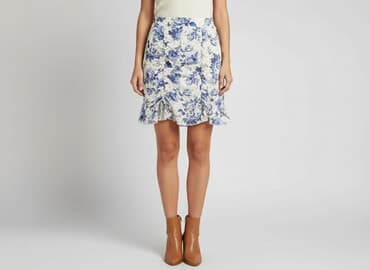 spodnica z falbanami bershka: Boohoo, Spódnica damska, rozmiar M — 7