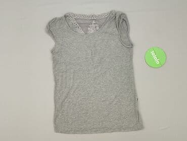 bluzka z marszczeniem na dekolcie: T-shirt damski, rozmiar S — 2