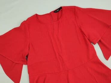 czerwona bluzka z baskinką: F&F, Bluzka damska, rozmiar M — 1