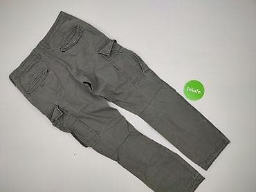cargo pull and bear: Męskie spodnie cargo H&M - Fason: cargo, z wieloma kieszeniami - — 3