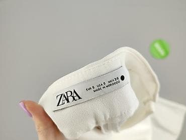 zara biale spodnie: Zara, Spodnie materiałowe damskie, rozmiar S — 4