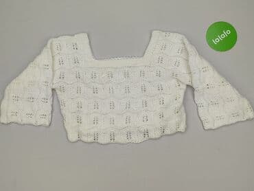 sweter piórkowy na drutach: Sweter damski, rozmiar S — 2