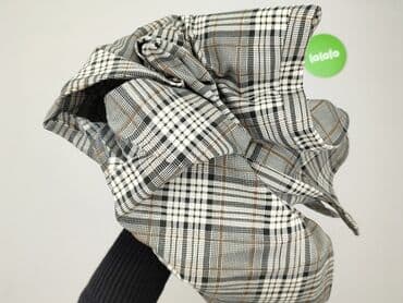 new yorker spodnie w krate: Material trousers for women, size S — 5