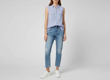 koszula wiya w paski: H&M, Bluzka damska, rozmiar L — 7