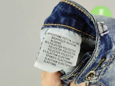 krótkie spodenki z wysokim stanem jeansowe: Szorty damskie, rozmiar S — 6