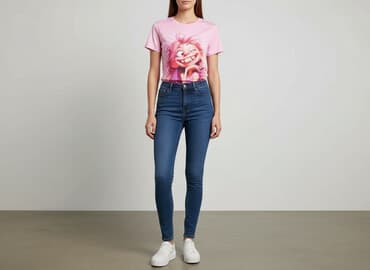 ubrania z pusheenem: T-shirt damski, rozmiar L — 1