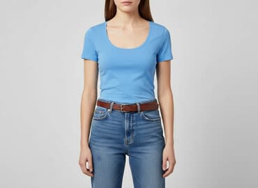 h m t shirt women: H&M, T-shirt damski, rozmiar M — 7