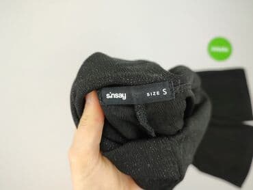 sinsay czarne spodnie z wysokim stanem: Sinsay, Spodnie materiałowe damskie, rozmiar S — 5