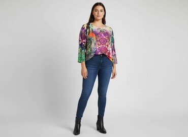 bluzki z wiskozy długi rękaw: Women's blouse, size XL — 1