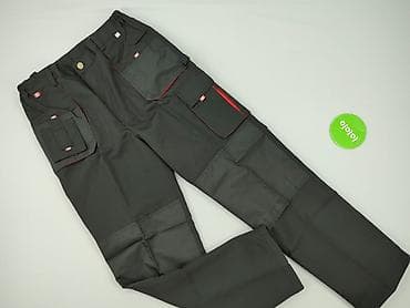 trespass softshell: Męskie spodnie robocze cargo – rozmiar S - Kolor: czarny z czerwonymi — 2