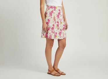 spódniczka falbanki kwiaty: Spódnica damska, rozmiar L — 5