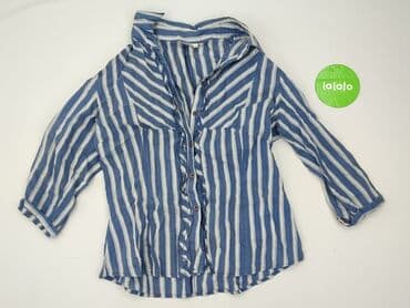 koszula damska w niebieskie paski: Women`s shirt, size M — 3
