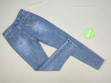 legginsy z wysokim stanem modelujące: Jeansy damskie, M — 3