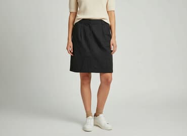 spódnice midi plisowane czarne: CAMAIEU, Spódnica damska, M — 7