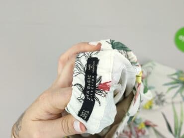 spodnie z szerokimi nogawkami zara: Zara, Spodnie materiałowe damskie, rozmiar M — 4