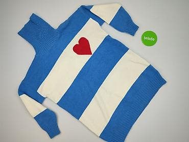 sweter w serca h: Golf damski, rozmiar 3XL — 2