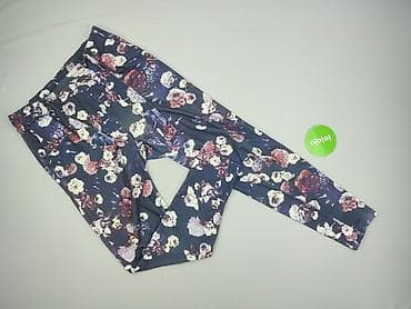 dzwony w kwiaty: Spodnie materiałowe damskie, rozmiar M — 2