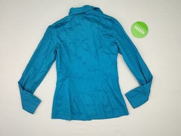 niebieska satynowa sukienka zara: Cotton Club, Bluzka damska, rozmiar S — 3