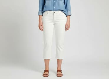 cross jeans zakręt: Cross Jeans, Spodnie 3/4 damskie, rozmiar L — 1