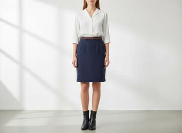 spódniczka granatowa: Spódnica damska, rozmiar M — 5