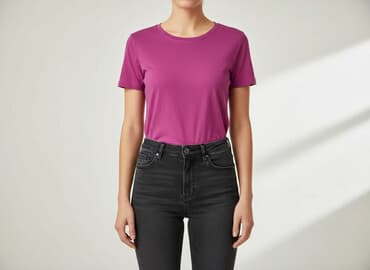 t shirty fuksja: T-shirt damski, rozmiar M — 6