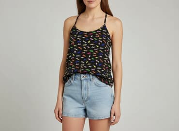 koszulka dzik na ramiączkach: H&M Divided, Women`s top, size S — 1