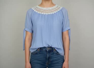 plisowane bluzki: Bluzka damska, rozmiar L — 5