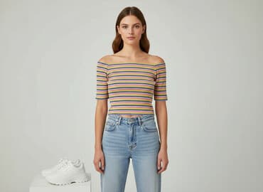 koszulki mon: Monki, T-shirt damski, rozmiar S — 1