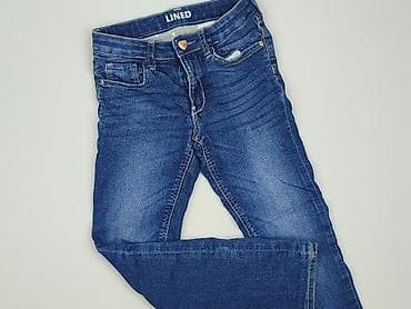typy spodnic: Spodnie jeansowe, H&M, 8 lat, 128, stan - Idealny — 1