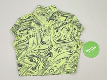 top z piórami czarny: Bershka, Top damski, L — 3