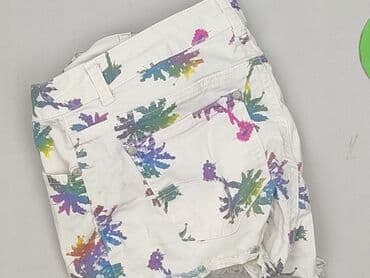 biale szerokie jeansy: Tak, Szorty damskie, rozmiar L — 6