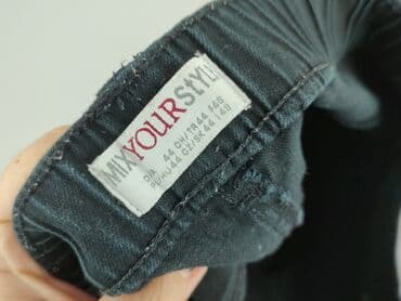 spodnie nabijane ćwiekami: Spodnie materiałowe damskie, XL — 4