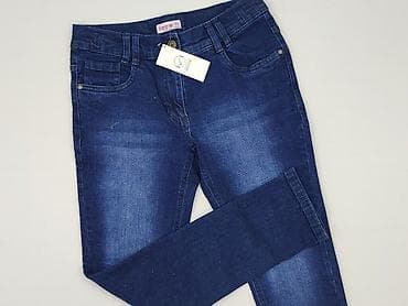 ck spodnie: Spodnie jeansowe, Young Style, 12 lat, 146/152, stan - Idealny — 1