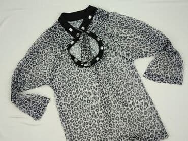 bluzki panterka z dekoltem: Leopard, Bluzka damska, rozmiar S — 1