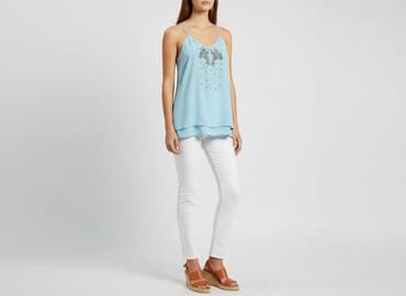 zara kamizelka haftowana: Zara, T-shirt damski, rozmiar M — 7