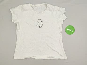 ubrania z kotami: T-shirt damski, rozmiar 2XL — 3