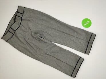 legginsy woskowane wysoki stan: Material trousers for women, size XL (EU 42) — 2