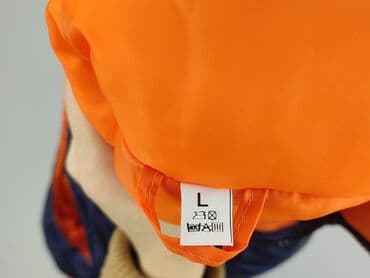 pikowane sukienki: Kamizelka pikowana męska - Kolor: granatowy z pomarańczowymi — 4