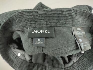 spodnie jeansy damskie klasyczne: Monki, Material trousers for women, size M (EU 38) — 4