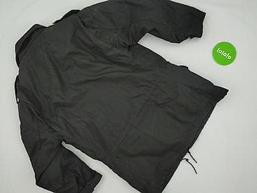 sweter: Męska kurtka zimowa/parka w kolorze czarnym. - Krój: parka o długości — 3