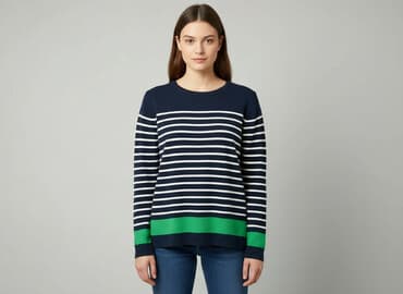 5 lat w paski bluza w paski swiat: Hush, Sweter damski, rozmiar L — 7