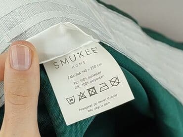 Curtains & Blinds: Zasłona SMUKEE HOME w kolorze zielonym. Wykonana w 100% z poliestru — 5