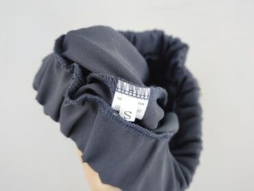 szare szerokie jeansy: Spodnie materiałowe damskie, rozmiar S — 4