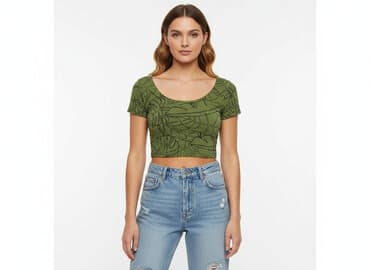 zielona koszulka zara: House, T-shirt damski, rozmiar S — 7
