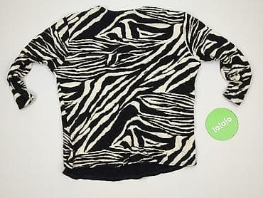 asymetryczna bluzki oversize: Zebra, Bluzka damska, rozmiar L — 3