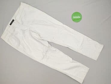 białe spodnie damskie mohito: Hallhuber, Spodnie materiałowe damskie, rozmiar M — 2