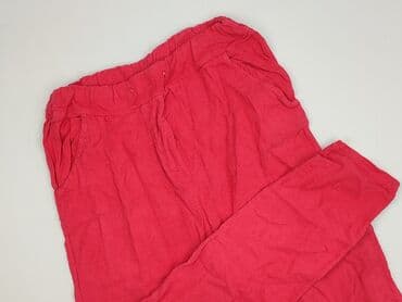 szerokie spodnie do kolan: Material trousers for women, size S — 1