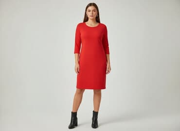 piękne czerwone sukienki na wesele: Sukienka damska, rozmiar XL — 6