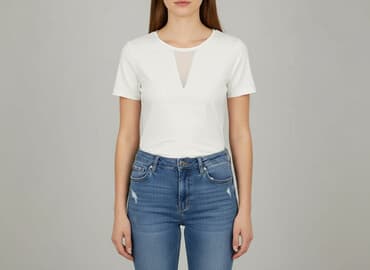 kurtki zimowe damskie wyprzedaż mohito: Mohito, T-shirt damski, rozmiar S — 6