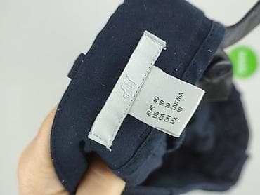 niebieska bluza hm: H&M, Spodnie materiałowe damskie, rozmiar L — 4